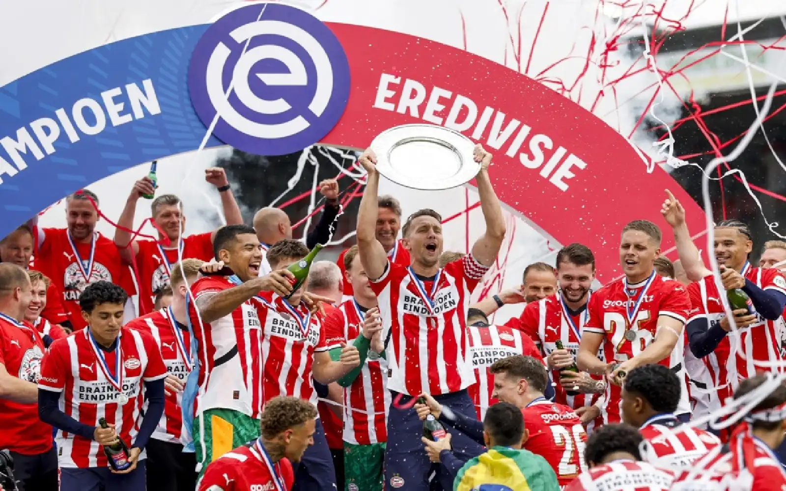 Cover Image for Woe for Ajax as PSV crowned Dutch champions