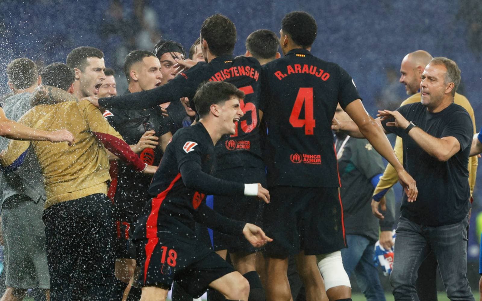 Cover Image for Barcelona claim 28th La Liga title after 2-0 win at Espanyol