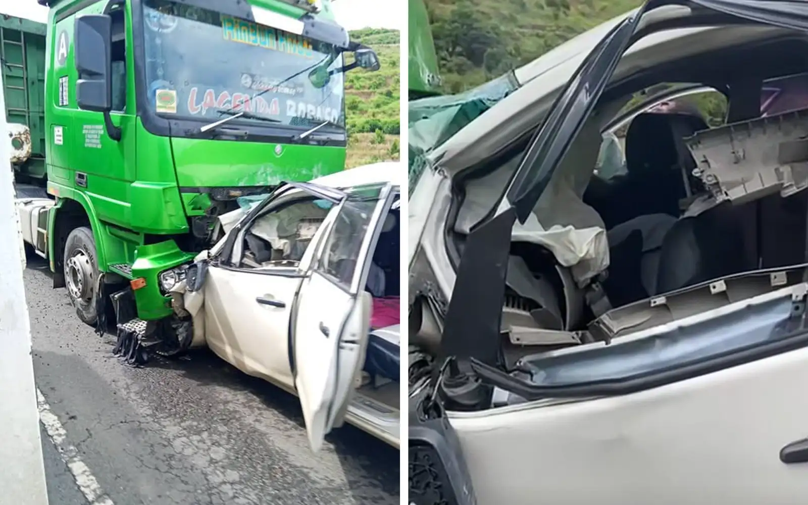 Cover Image for 3 maut MPV langgar treler di Sabah