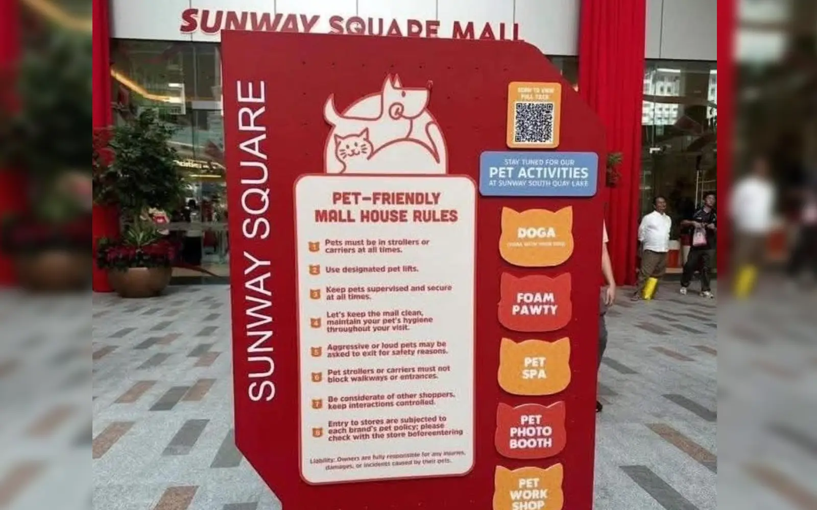 Cover Image for Sunway Square Mall amends pet-friendly policy, limits pets to outdoor park