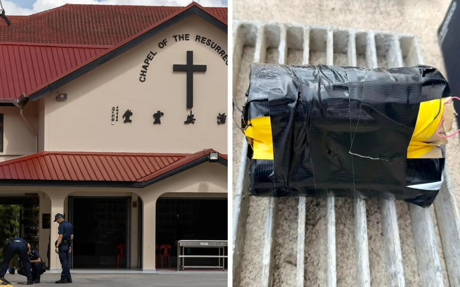 Cover Image for Volunteer nabbed after ‘explosive device’ found at Singapore church