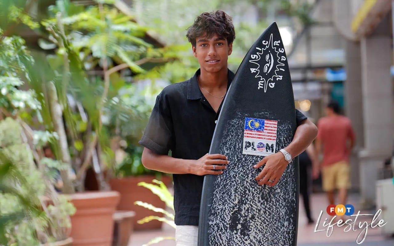 Cover Image for A teenage wave rider rides Malaysia’s surf rise