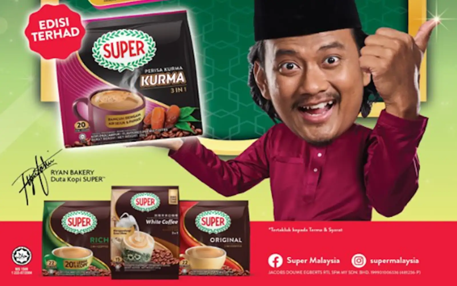 Cover Image for SUPER launches Kurma 3-in-1 coffee for Ramadan with RM250,000 in prizes
