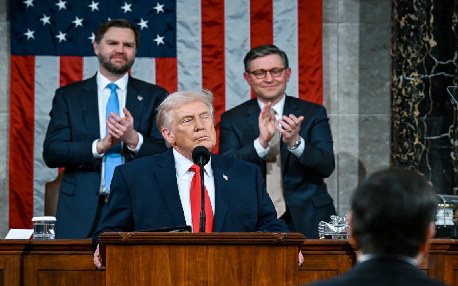 Cover Image for Five moments from Trump’s record-breaking State of the Union address