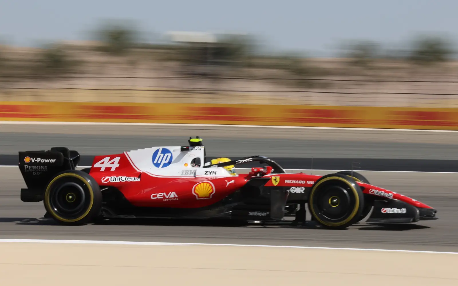 Cover Image for Hamilton feeling ‘connected’ to new Ferrari car at test sessions